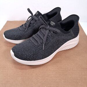 Skechers Shoes Women 11 Black Sneakers Martha Stewart Slip Ins Lace Up 158820